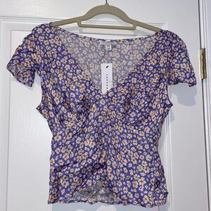 TOPSHOP multi-color blouse